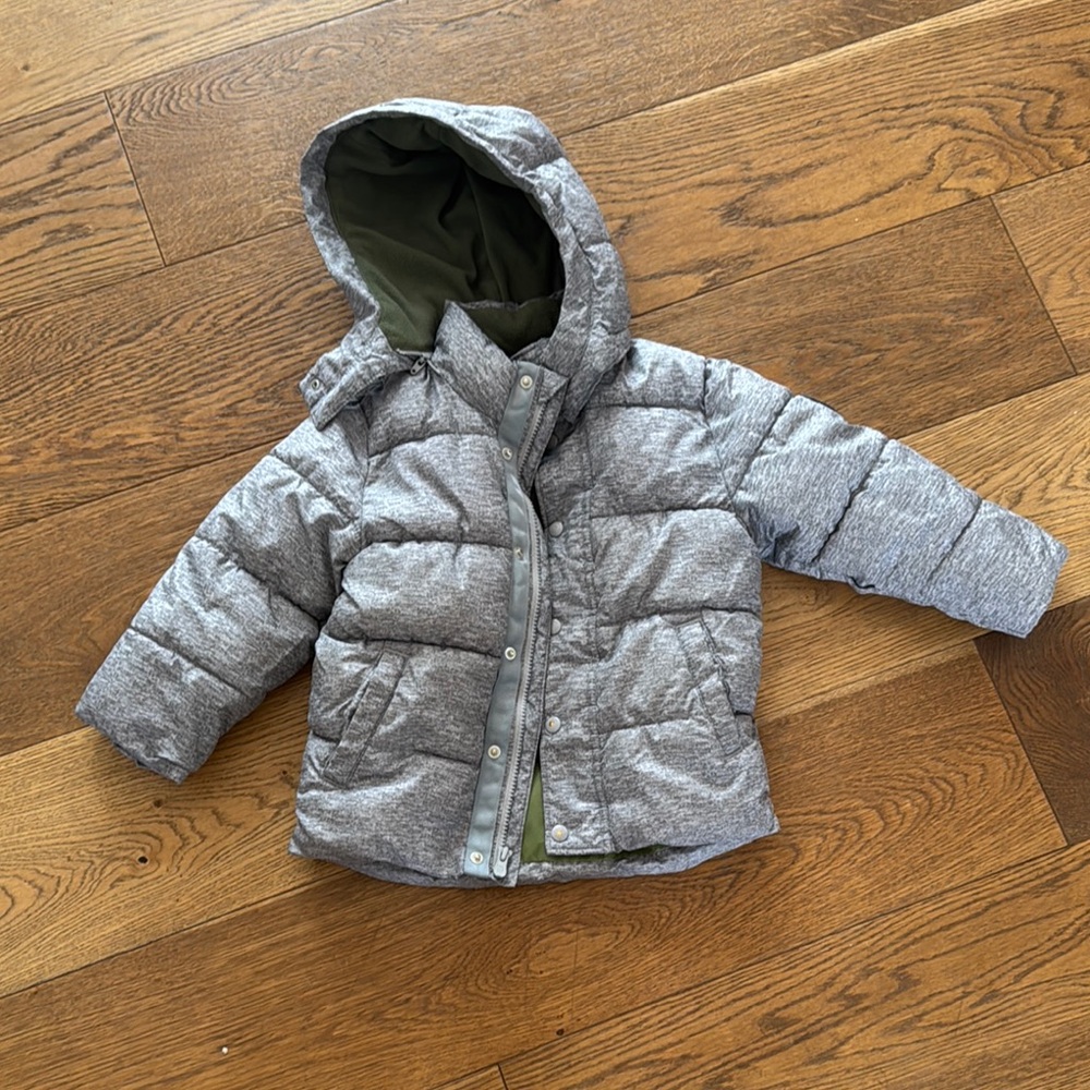 GAP Kids Gray Puffer Jacket